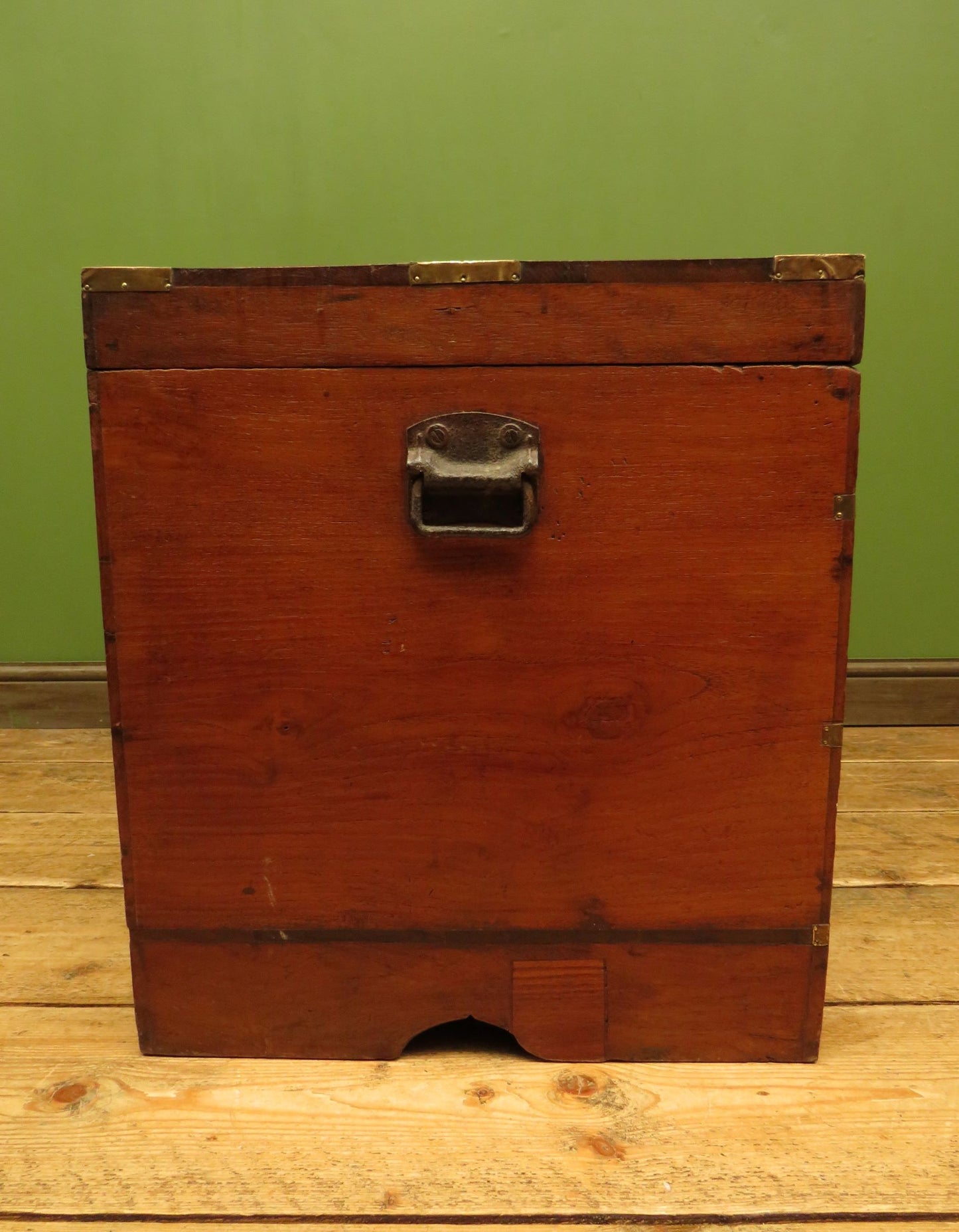 Large 19th Century Burmese Mandalay Box Chest with Fitted Interior