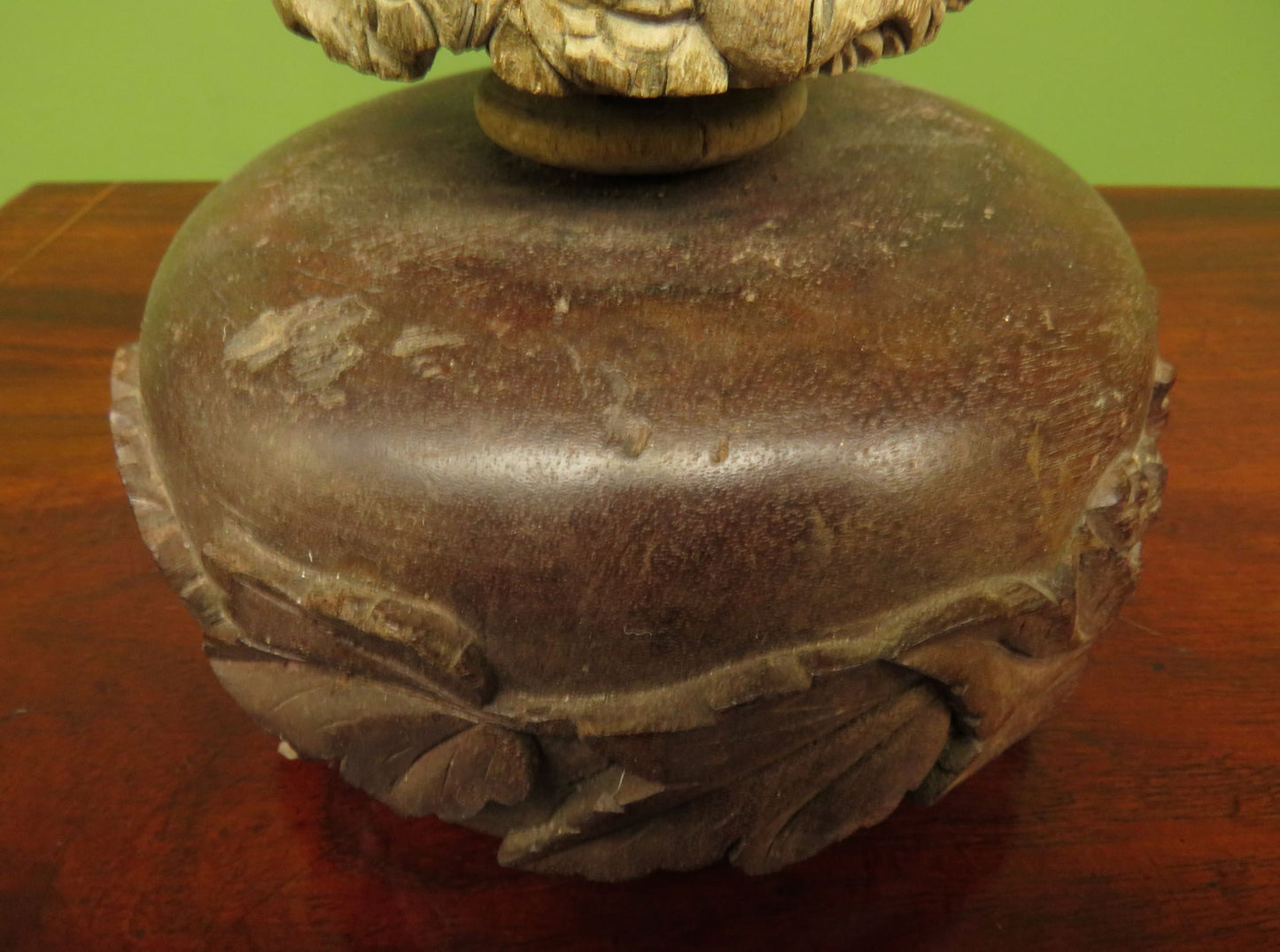 Very unusual Antique Wooden Cherub, Putti, Table Centre-piece