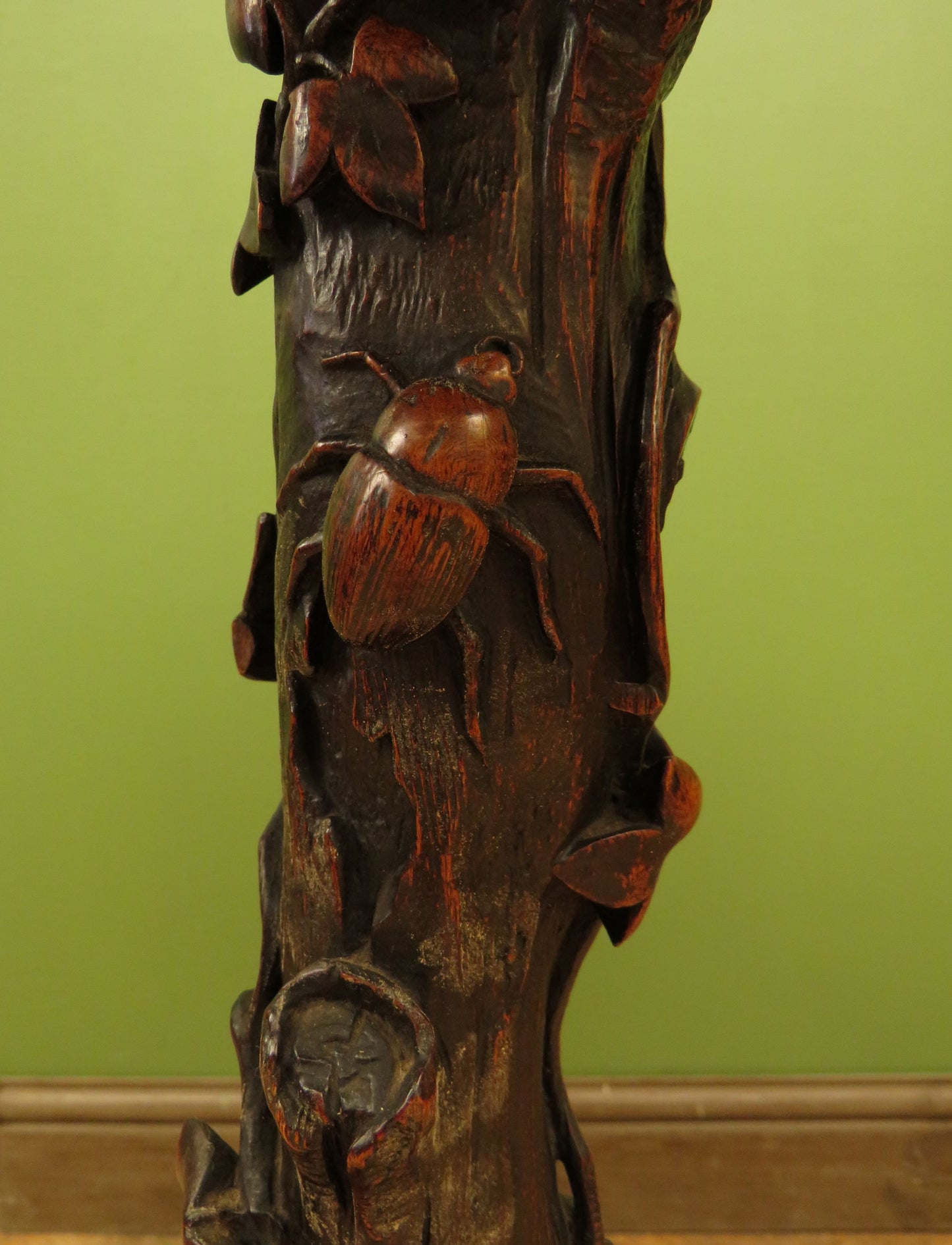 Carved Antique Black Forest Table in the style of Matthew & Willem Horrix