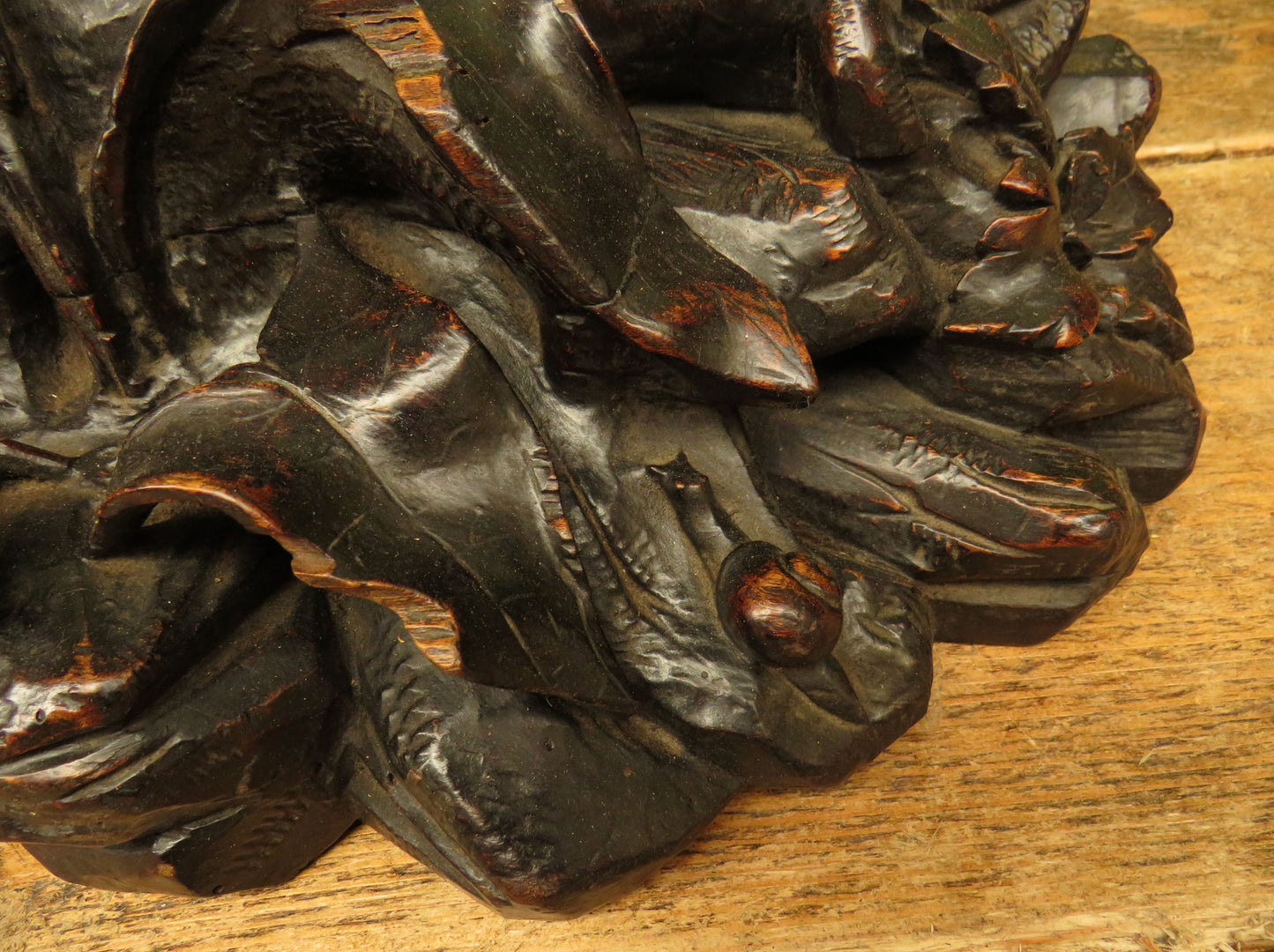 Carved Antique Black Forest Table in the style of Matthew & Willem Horrix