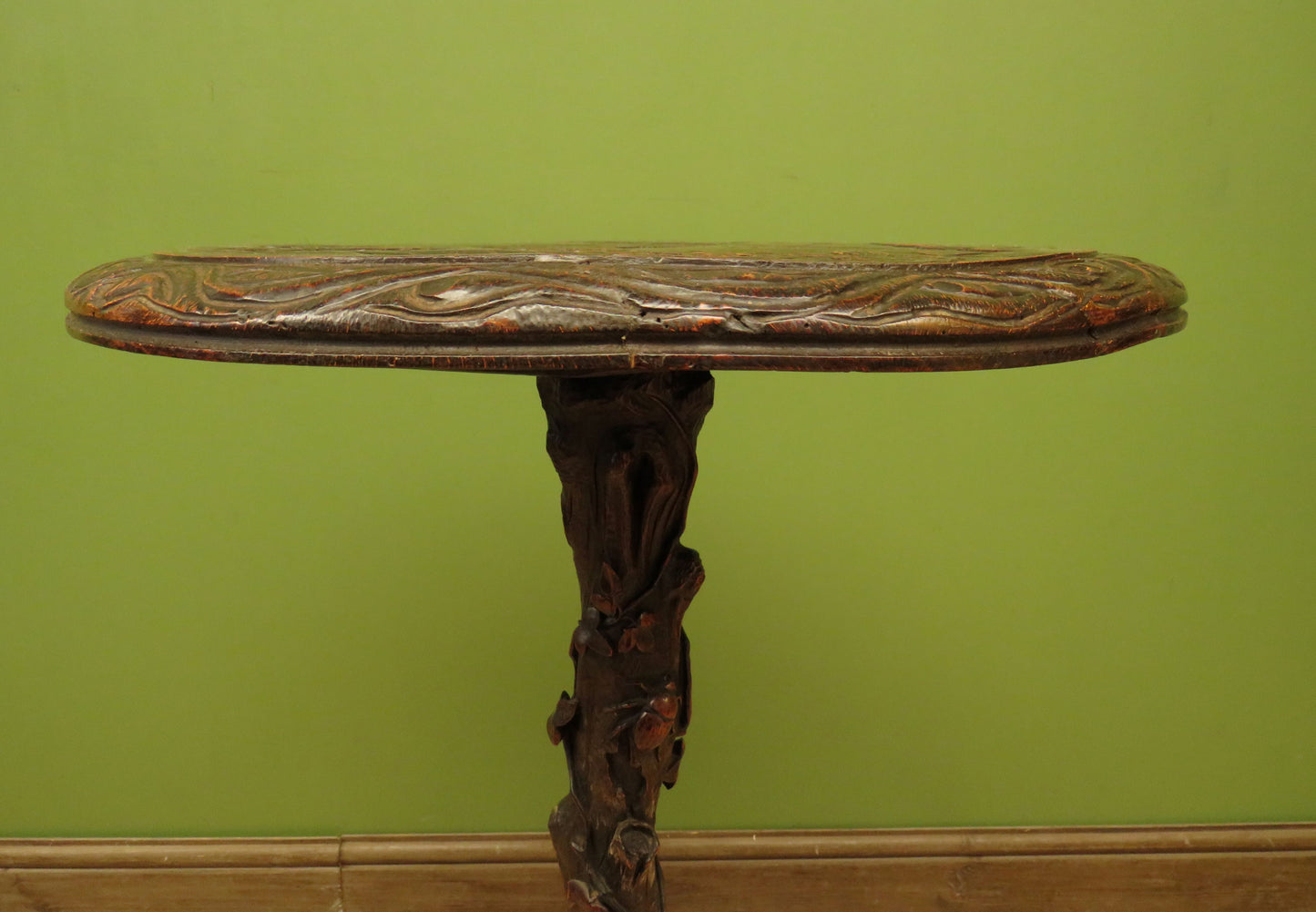 Carved Antique Black Forest Table in the style of Matthew & Willem Horrix