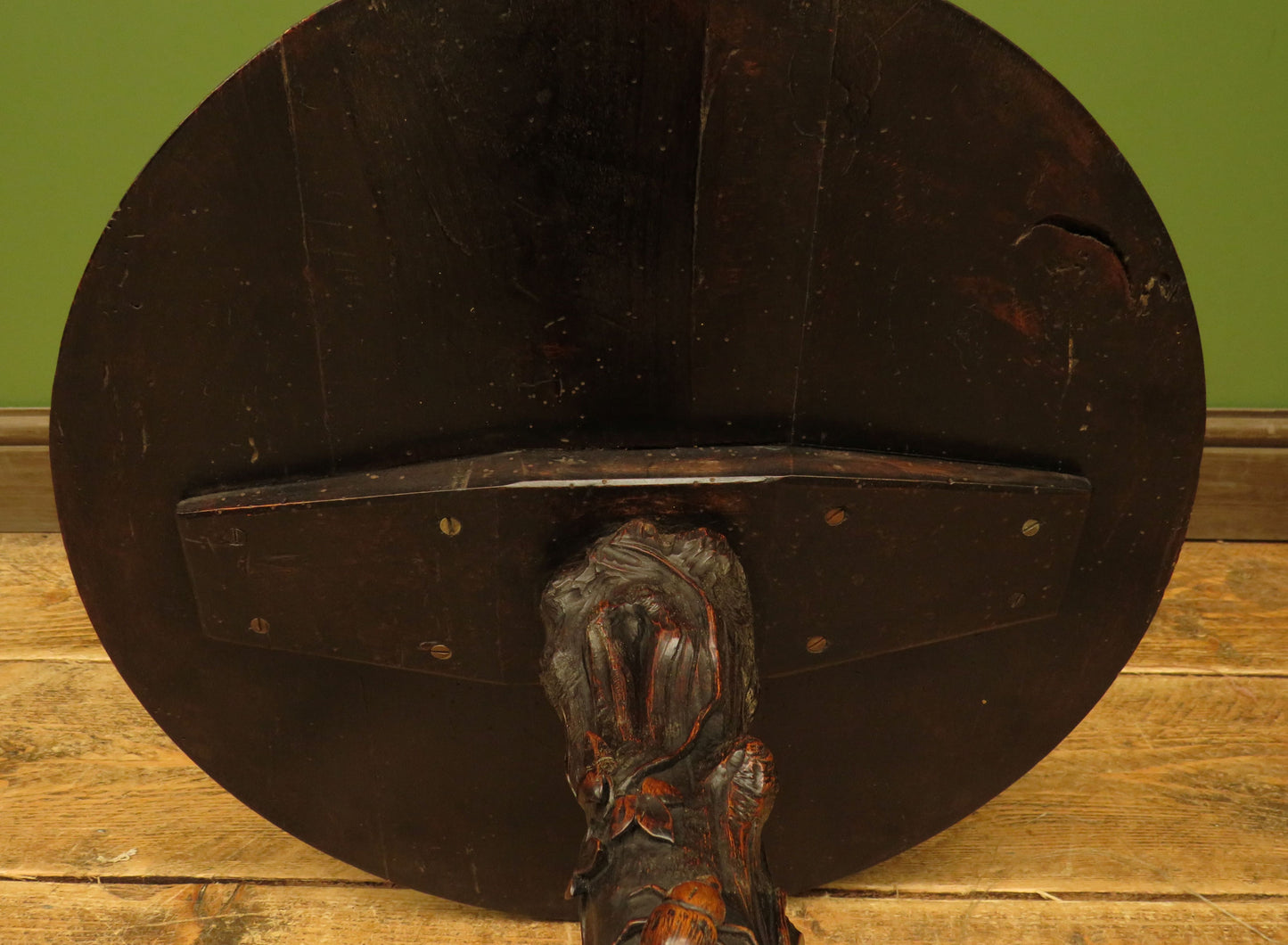 Carved Antique Black Forest Table in the style of Matthew & Willem Horrix