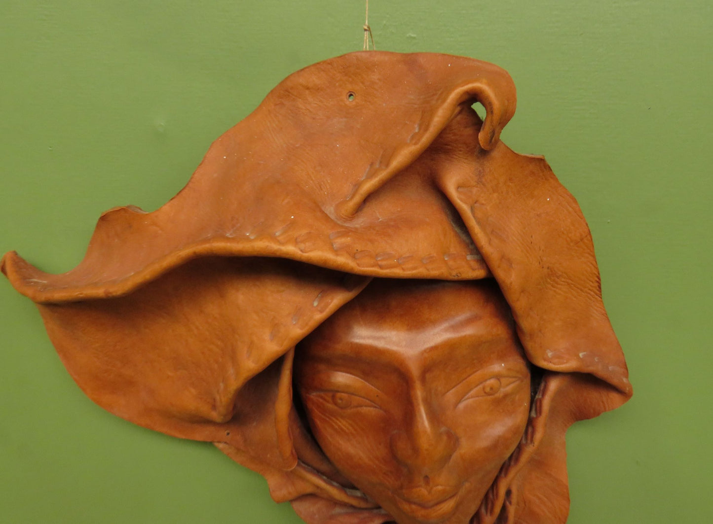 Vintage Boho Spanish Lady Leather Mask