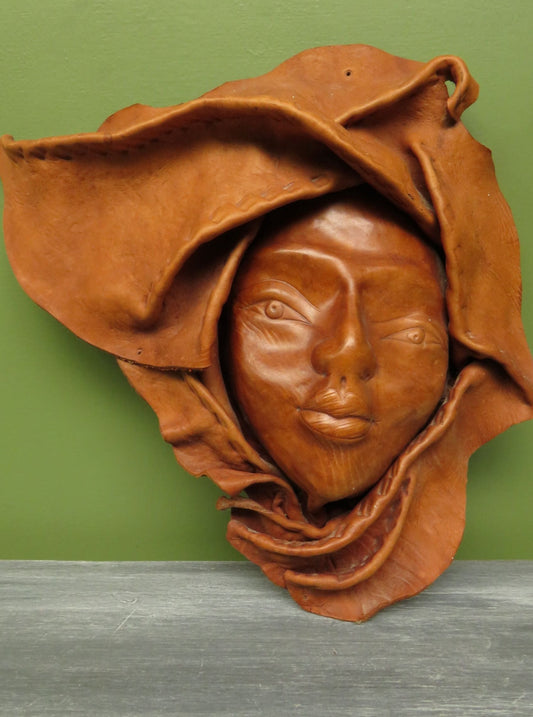 Vintage Boho Spanish Lady Leather Mask