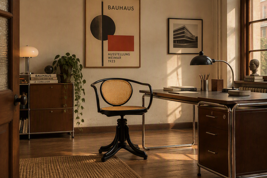 Thonet Bentwood Swivel Office Chair 5501 by ZPM Radomsko Furniture