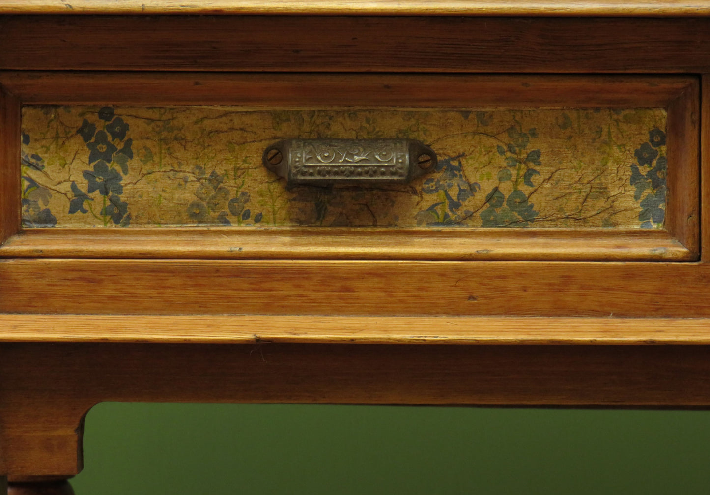 Victorian Pine Washstand with Decoupaged Drawers