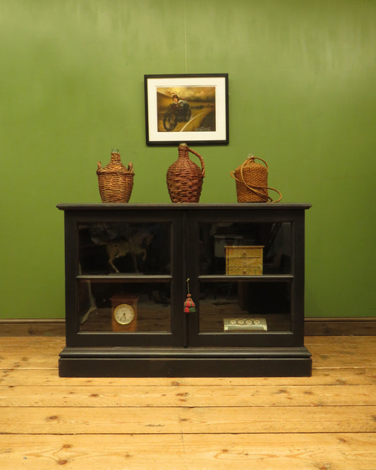 Antique Black Glazed Cabinet