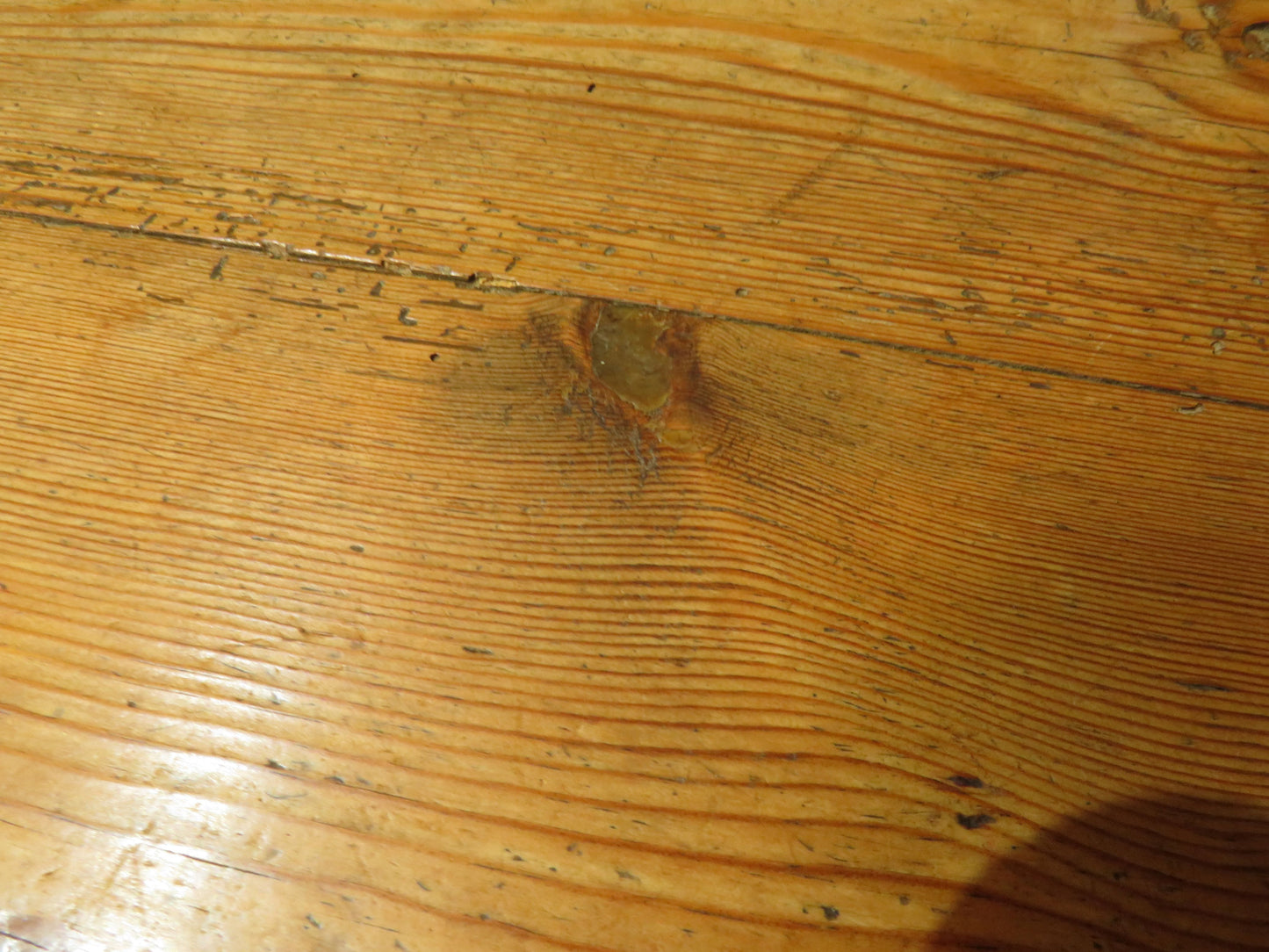 Small Restored Victorian Pine Kitchen Table with Drawer