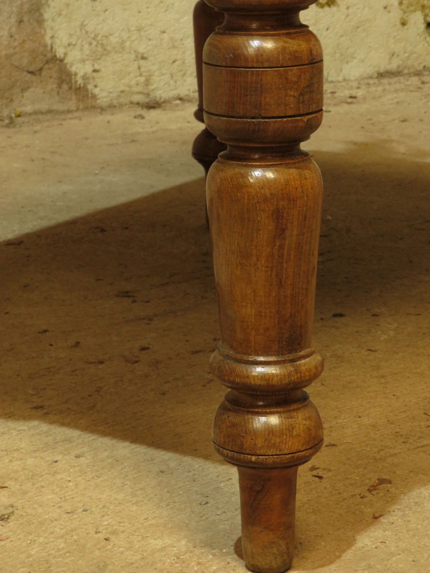 Small Restored Victorian Pine Kitchen Table with Drawer