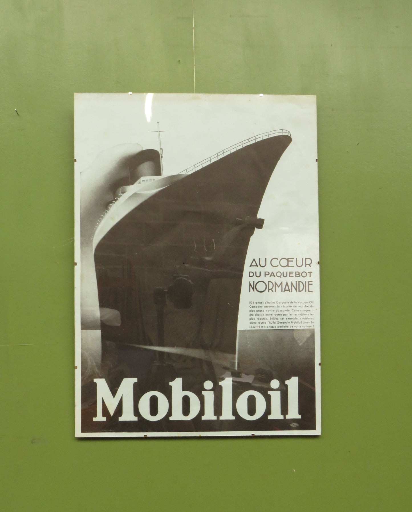 Original MOBILOIL Advertising poster 1935 by Piaubert