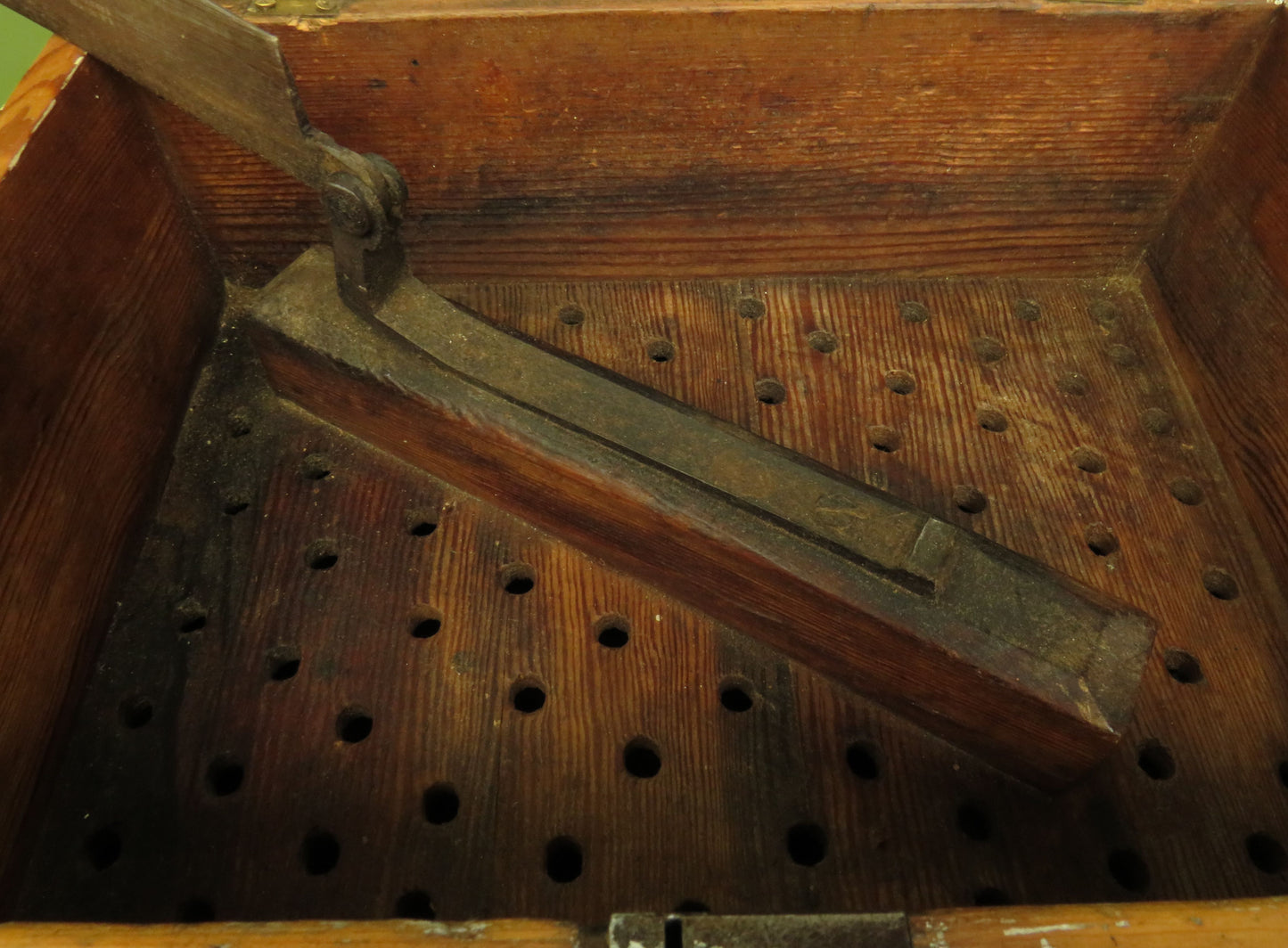 Antique Swedish Sugar Cutting Box with Internal Cutter