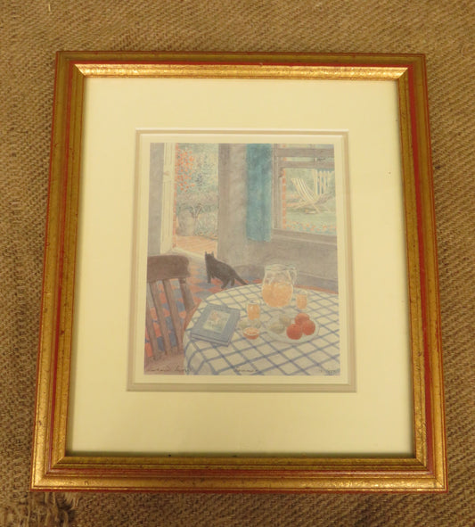 Richard Snow three framed cat prints
