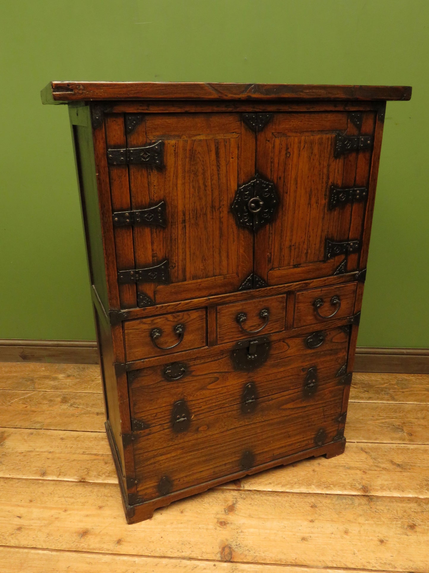 Early 20th Century Korean Cabinet with Ornate Fittings