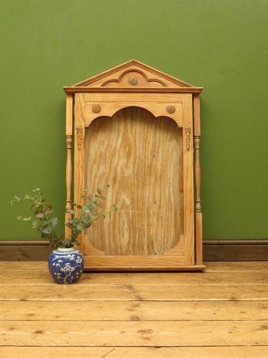 Antique Wooden Notice Board cabinet, Altar, Shrine, Shadow Box