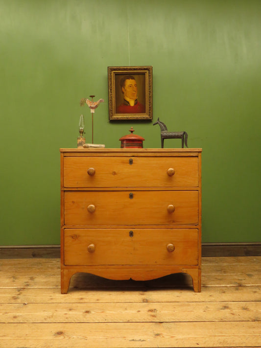 Victorian Antique Pine Chest of Drawers