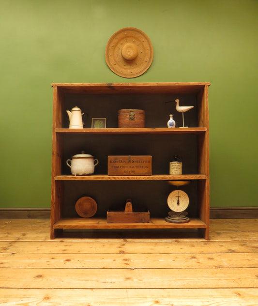 Rustic Pine Book Shelf Unit