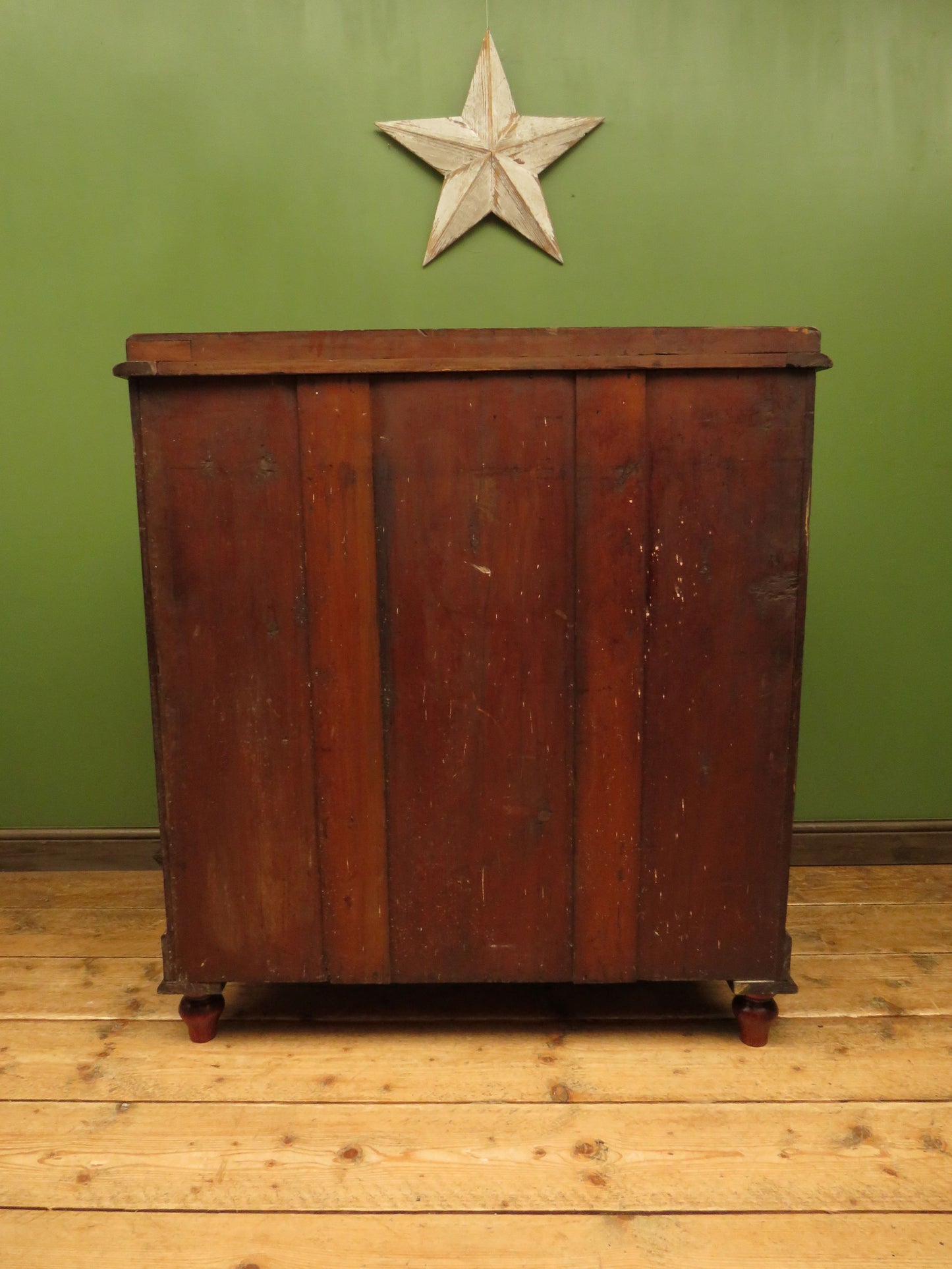 Restored Antique Bow Front Mahogany Chest of Drawers