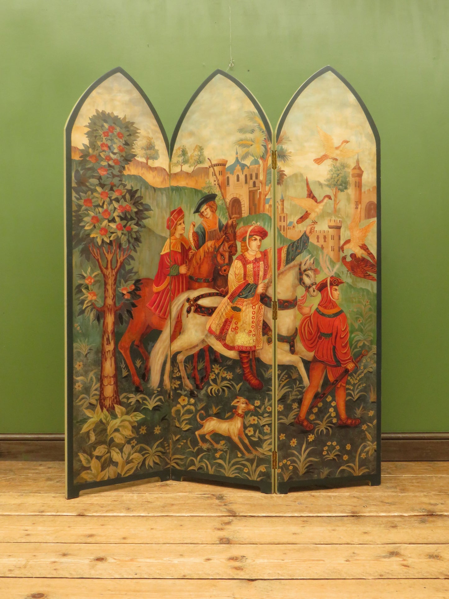 Folding Dressing Screen depicting the Arrival of the Magi