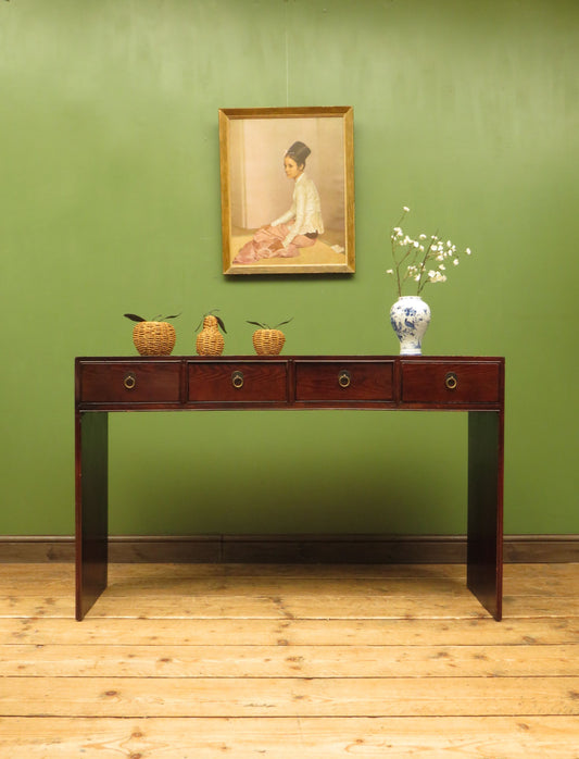 Chinese Console Table with Three Drawers