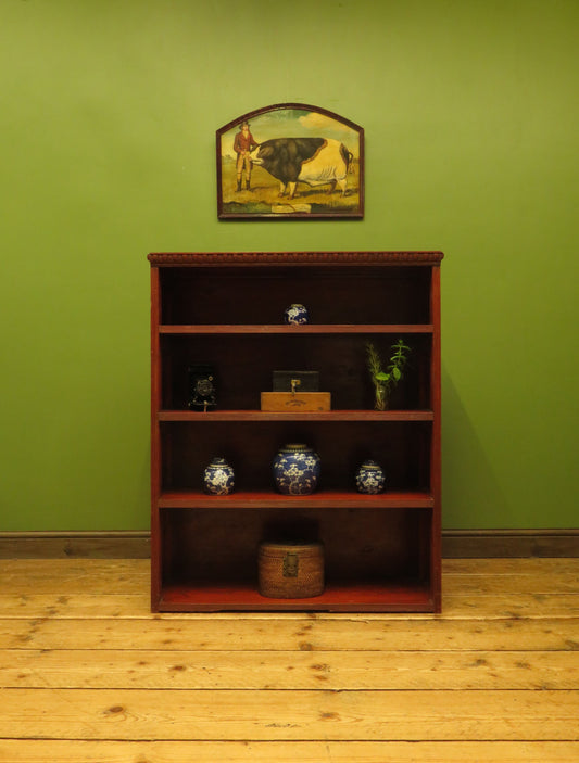Rustic Red Pine Shelf Unit