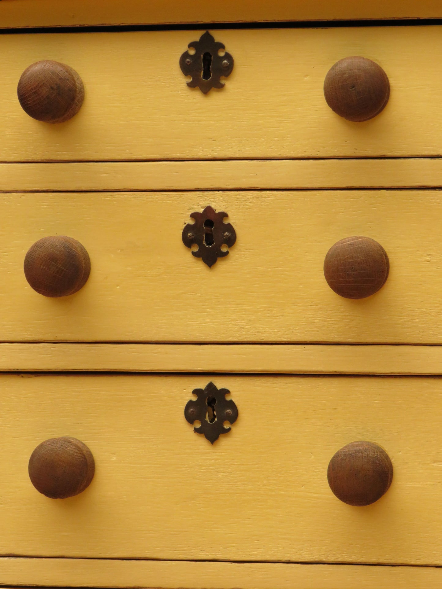 Pair of Antique Yellow Chest of Drawers, Bedside or Office Chests