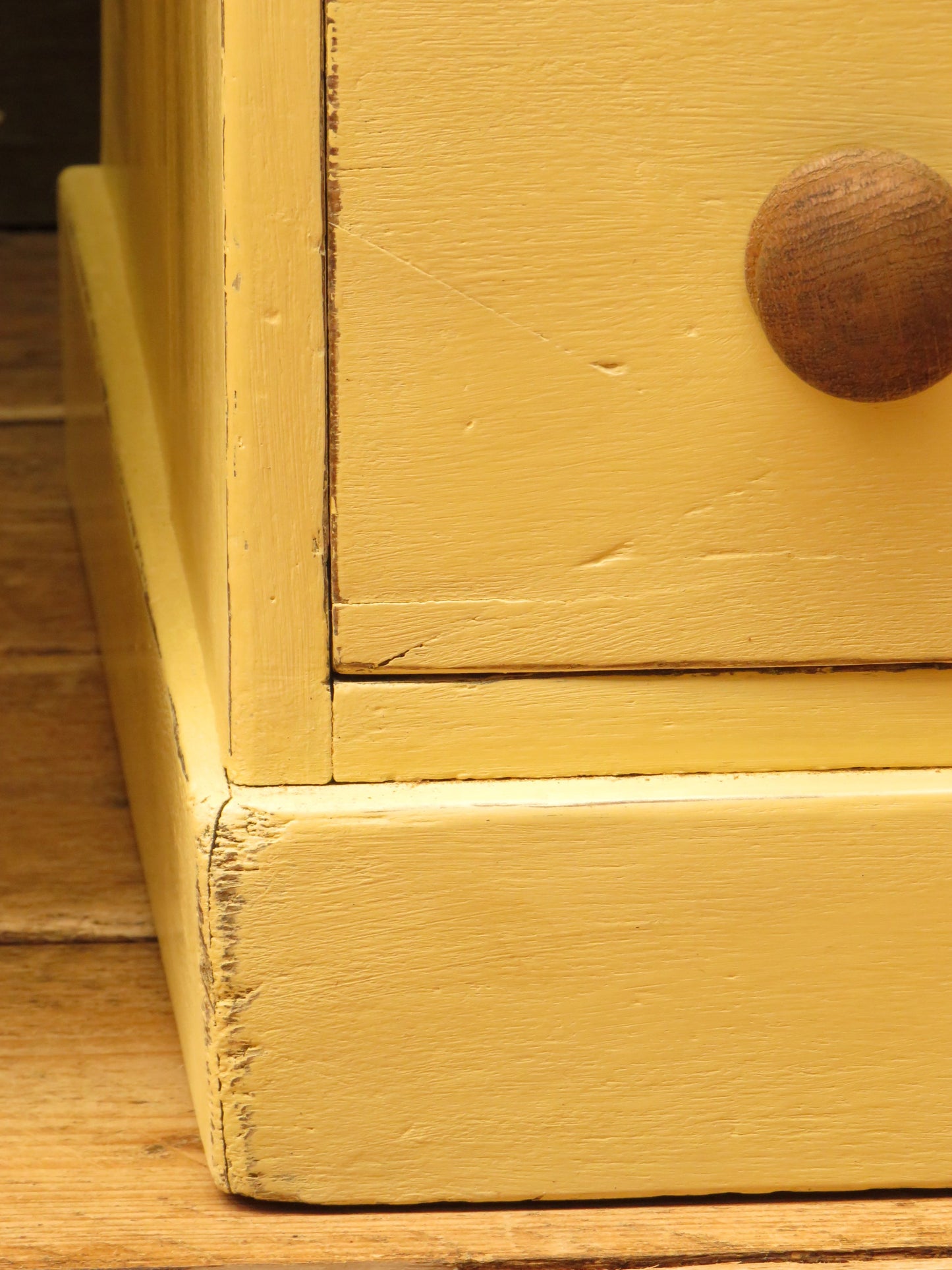 Pair of Antique Yellow Chest of Drawers, Bedside or Office Chests