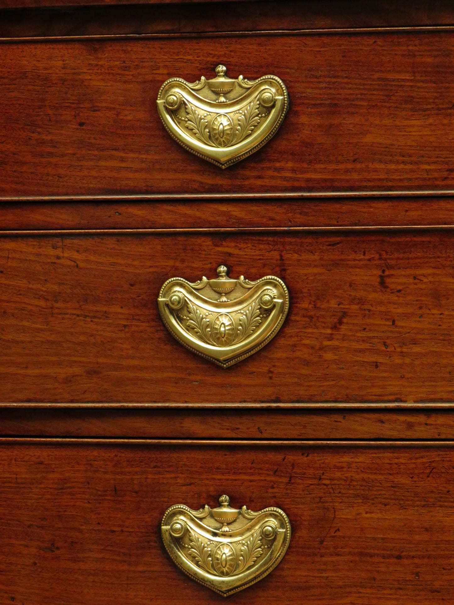 Antique Regency Period Bow Front Mahogany Chest of Drawers