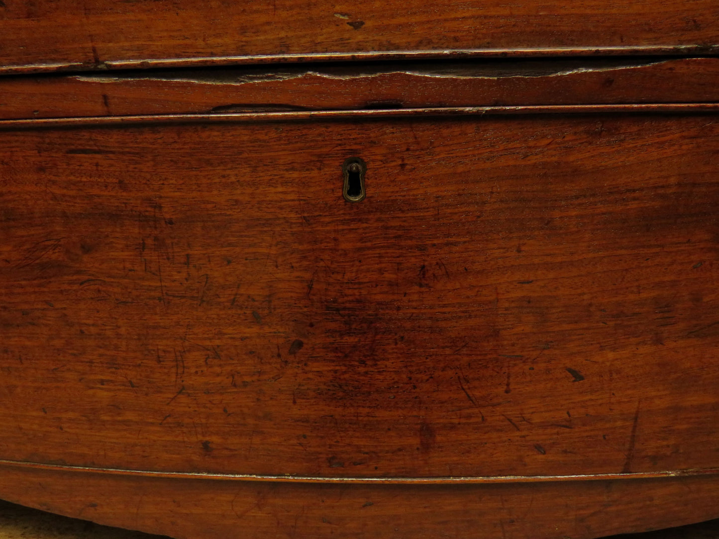 Antique Regency Period Bow Front Mahogany Chest of Drawers