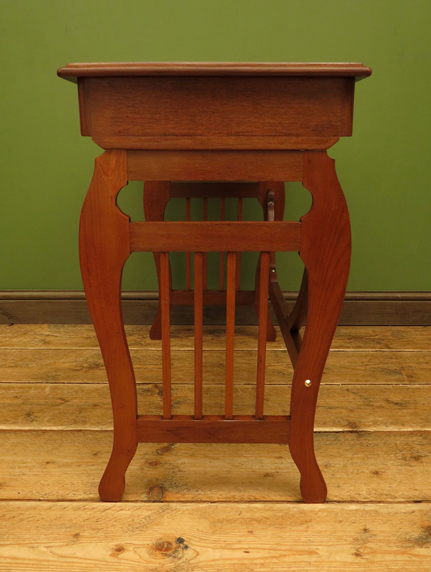 A restored Folding Campaign Writing Table with Banks & Rushton Locks