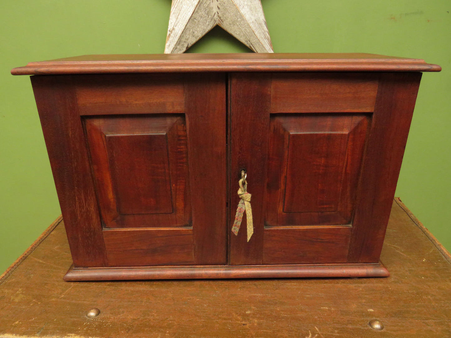 Victorian Apothecary or Collectors Cabinet with Hobbs & Co Lock