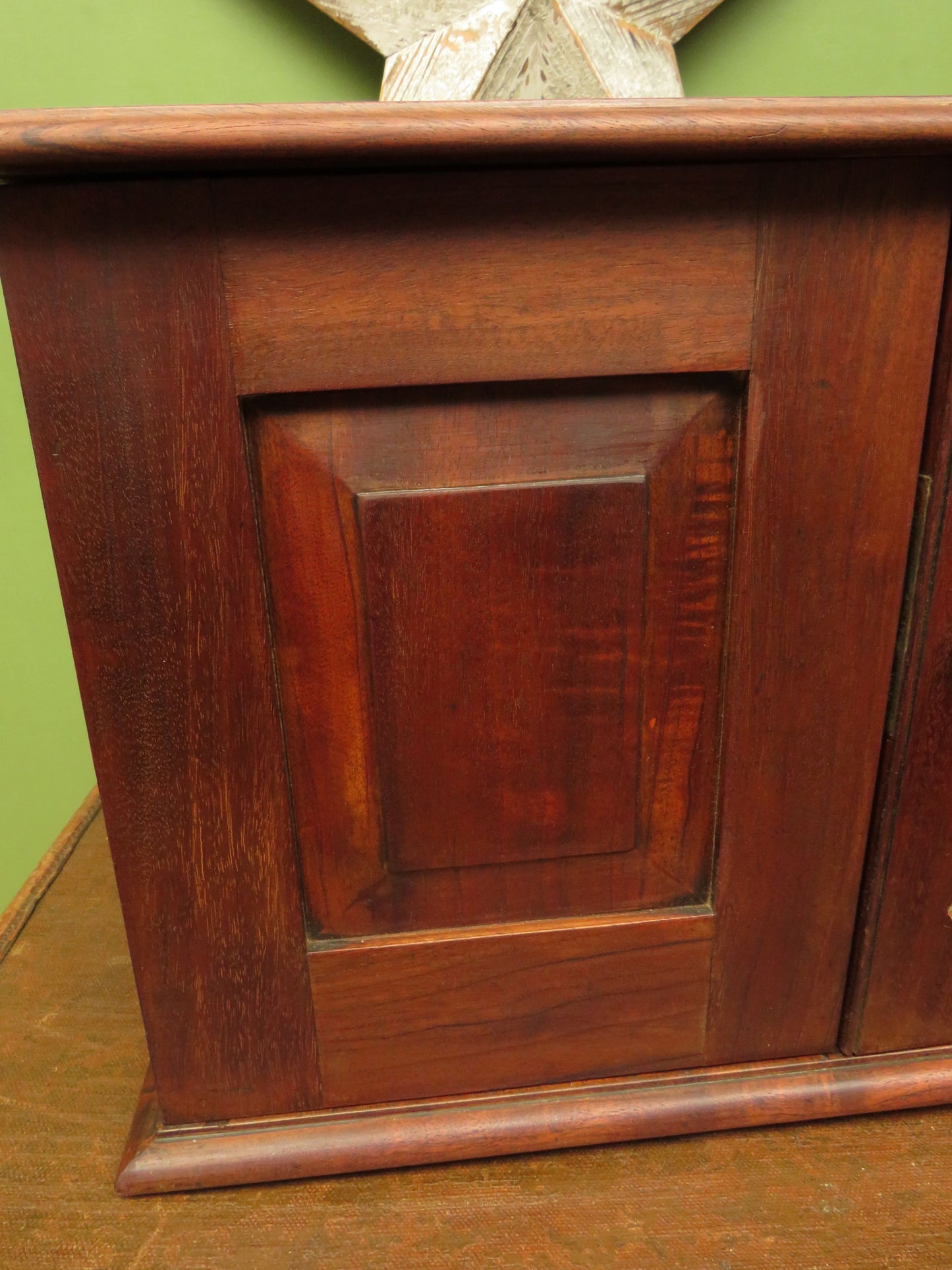 Victorian Apothecary or Collectors Cabinet with Hobbs & Co Lock