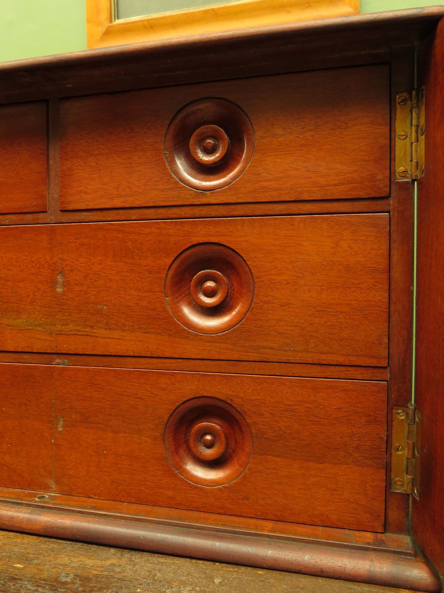 Victorian Apothecary or Collectors Cabinet with Hobbs & Co Lock