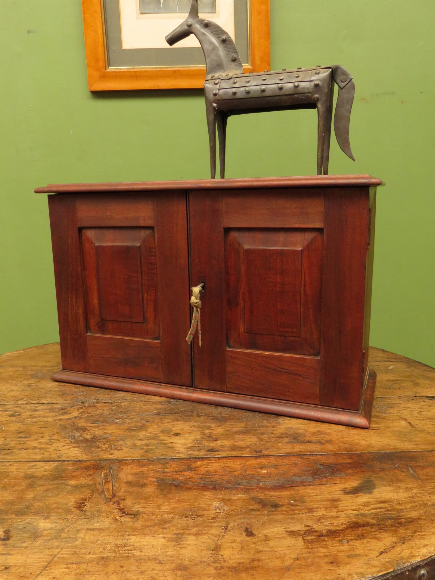 Victorian Apothecary or Collectors Cabinet with Hobbs & Co Lock