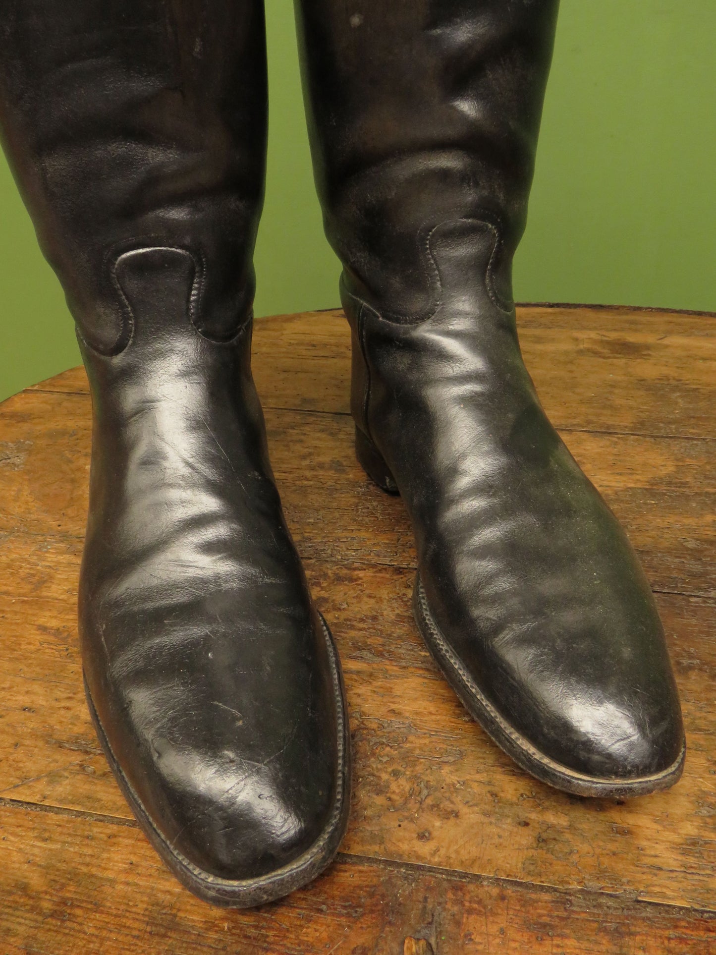 Antique Huntley of Aldershot Riding Boots with Wooden Boot Trees