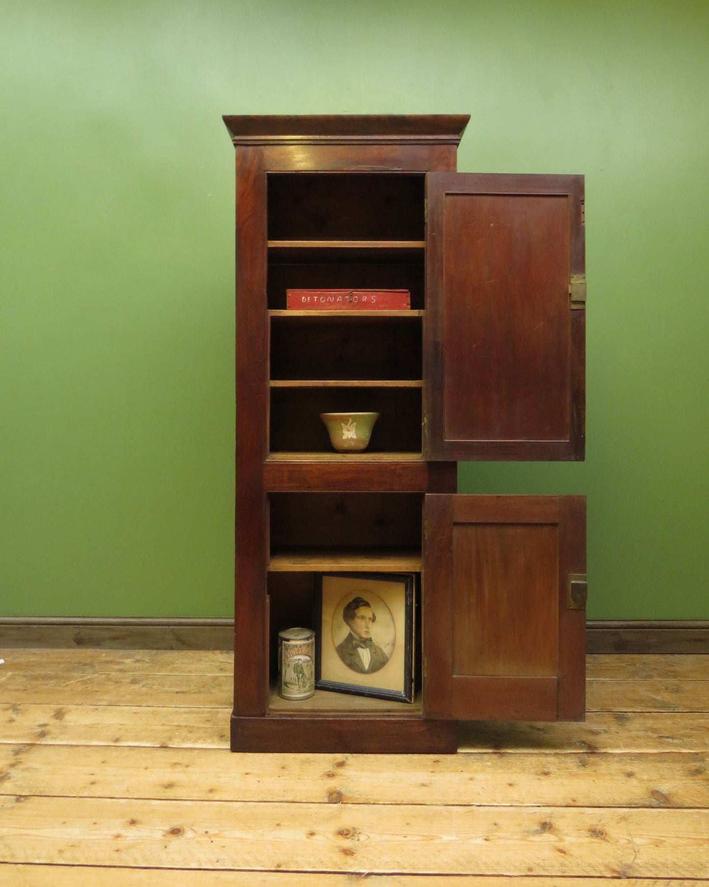 Victorian Pharmacists Cabinet with Interior Shelves