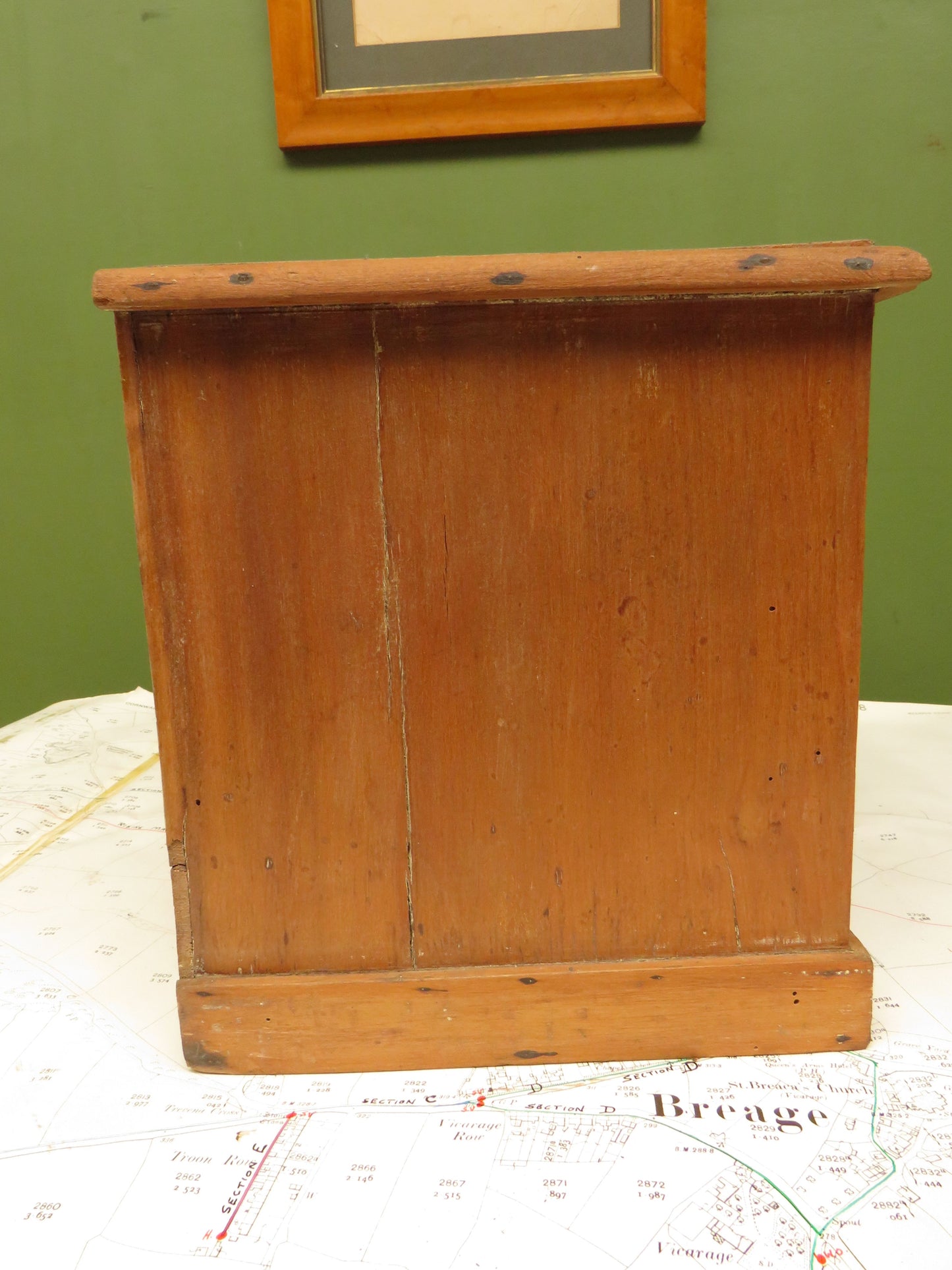 Vintage Table Top Haberdashery chest for cotton reels