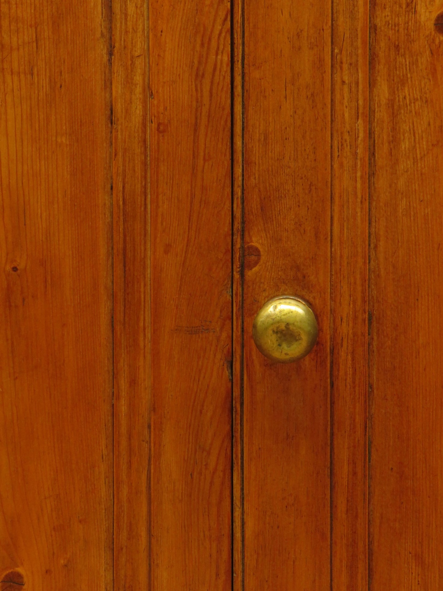 Victorian Pine Cupboard Server with galleried Top