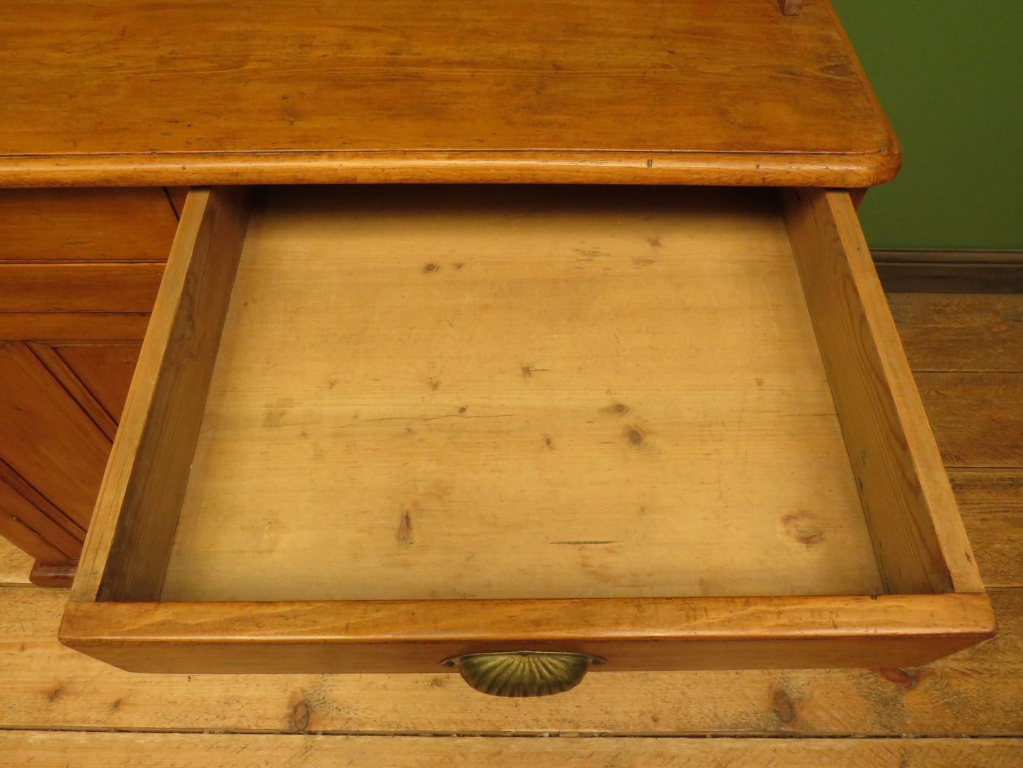 Victorian Pine Cupboard Server with galleried Top
