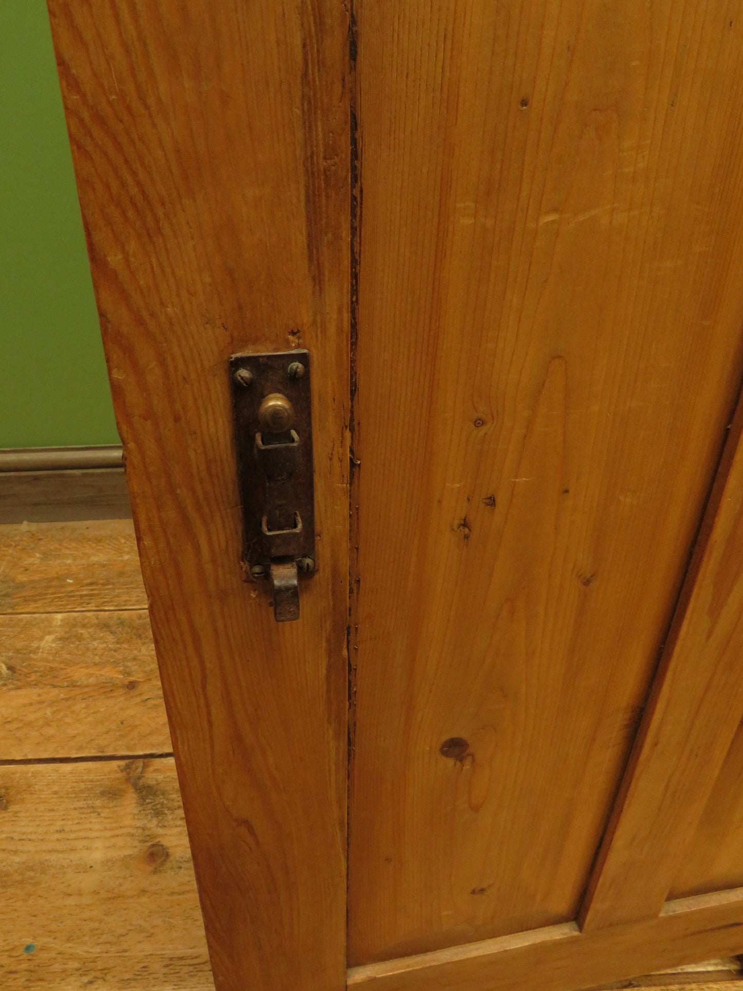 Victorian Pine Cupboard Server with galleried Top