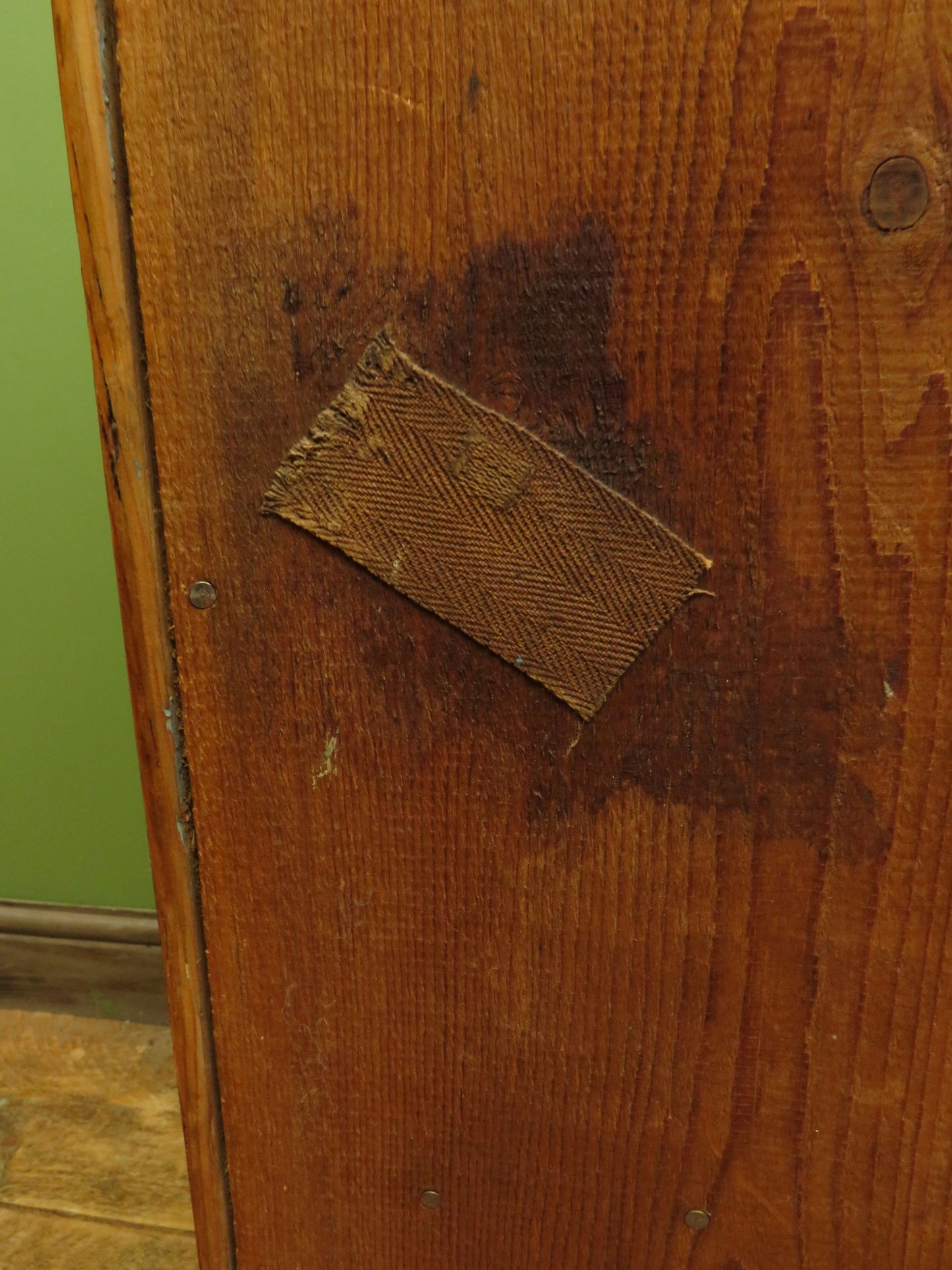 Victorian Pine Cupboard Server with galleried Top