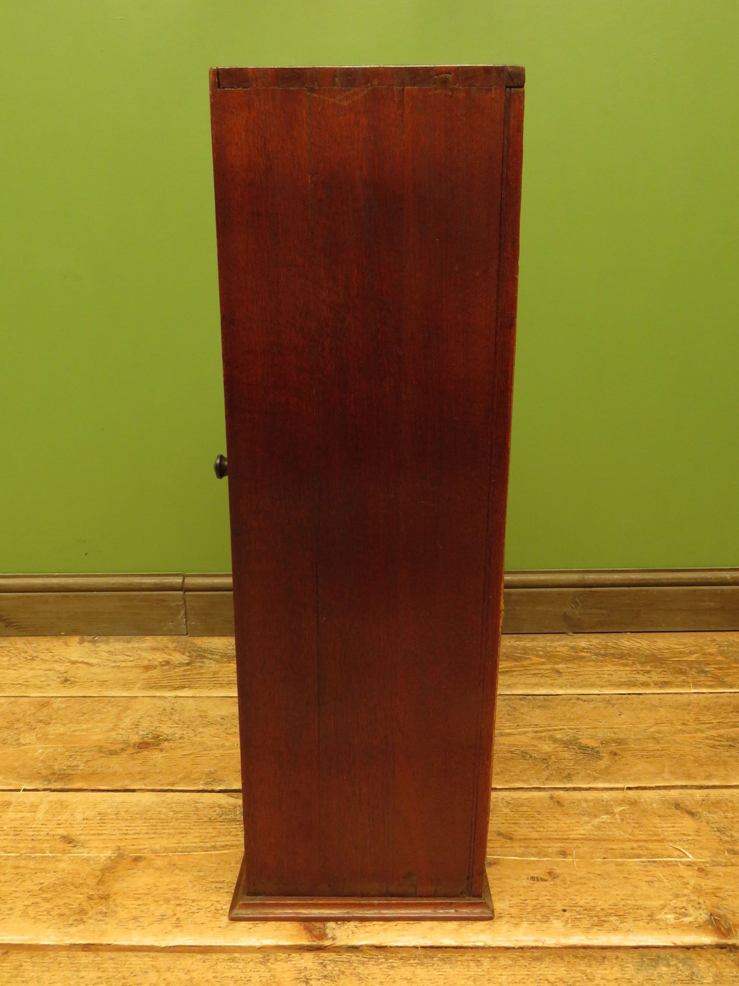 Small Antique Shop Display Cabinet with Mirrored Back