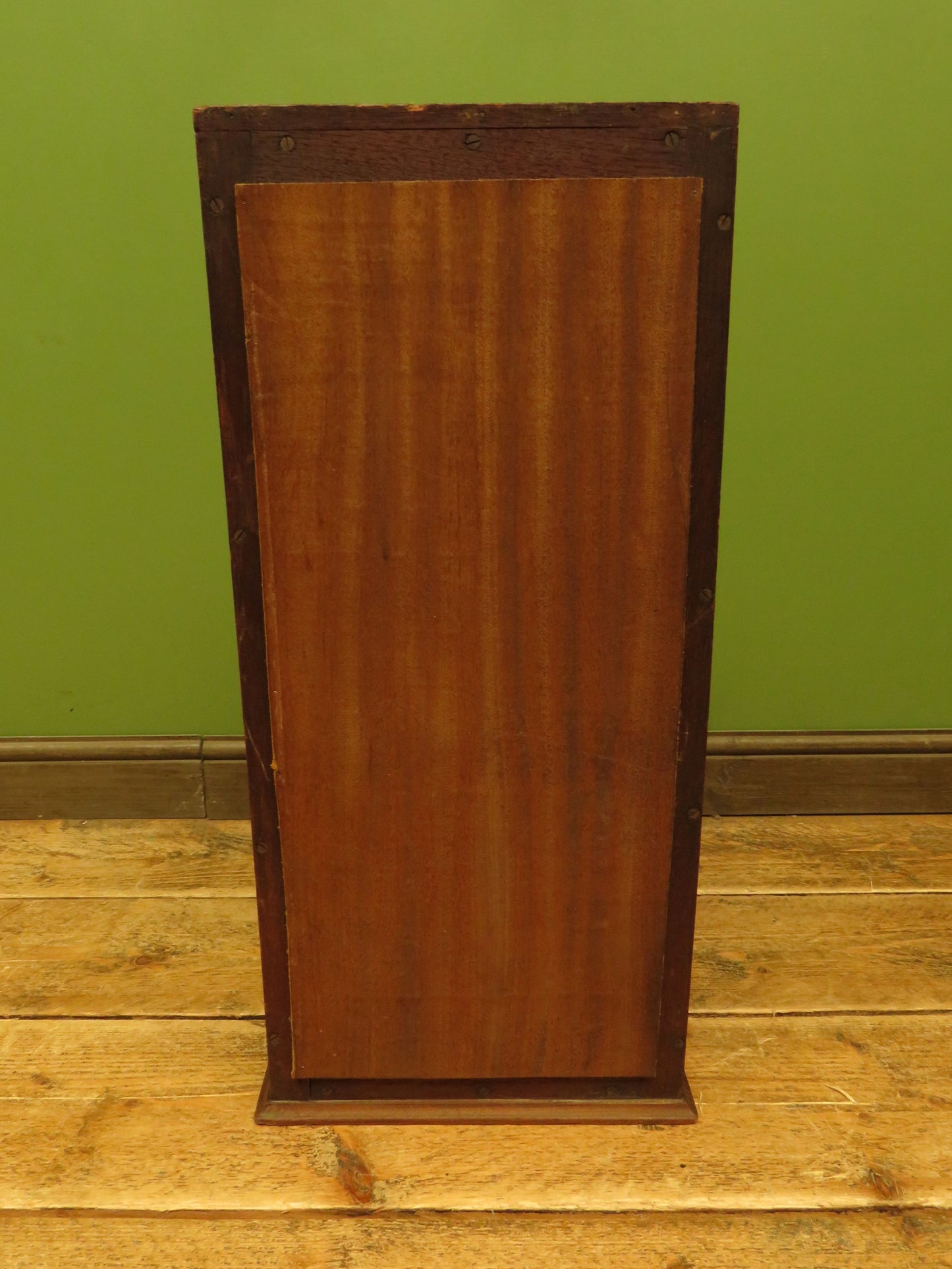 Small Antique Shop Display Cabinet with Mirrored Back