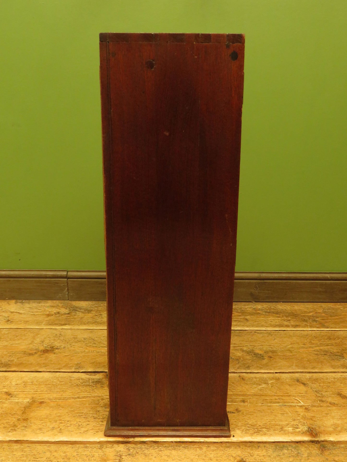 Small Antique Shop Display Cabinet with Mirrored Back