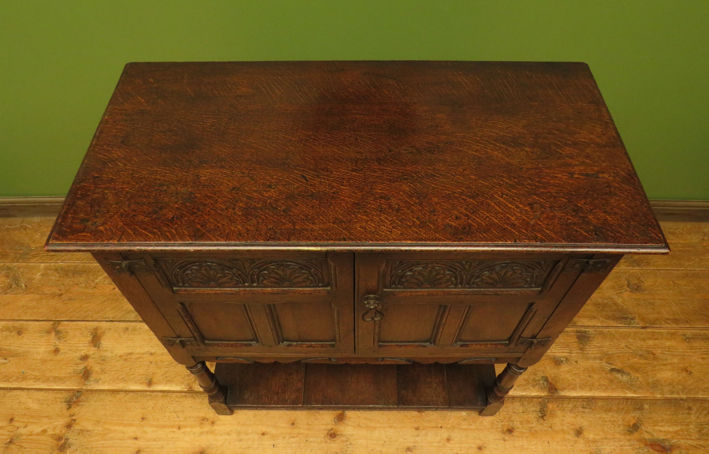 Ipswich Oak style Livery Cupboard by Alfred Allen of Birmingham