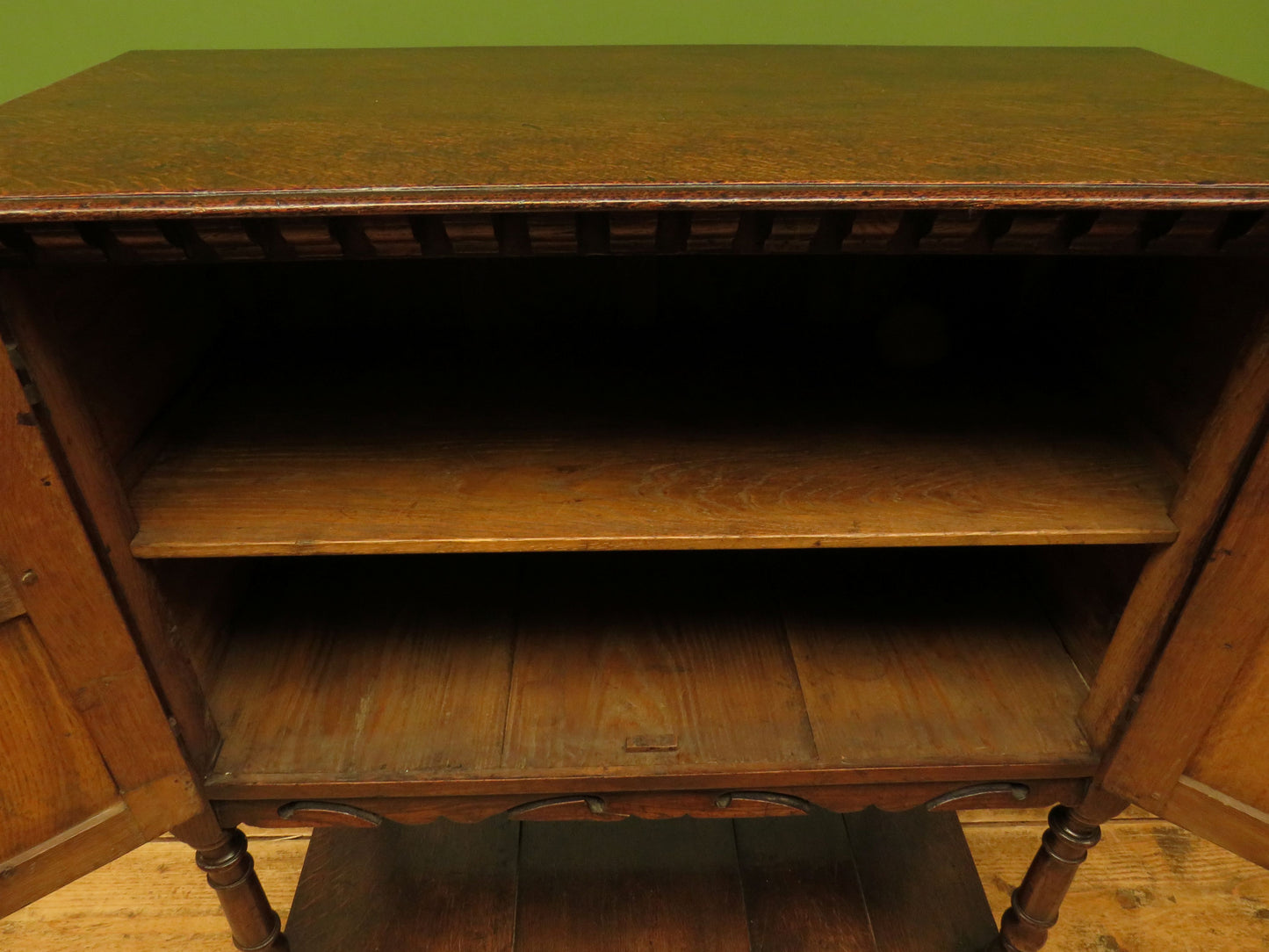 Ipswich Oak style Livery Cupboard by Alfred Allen of Birmingham