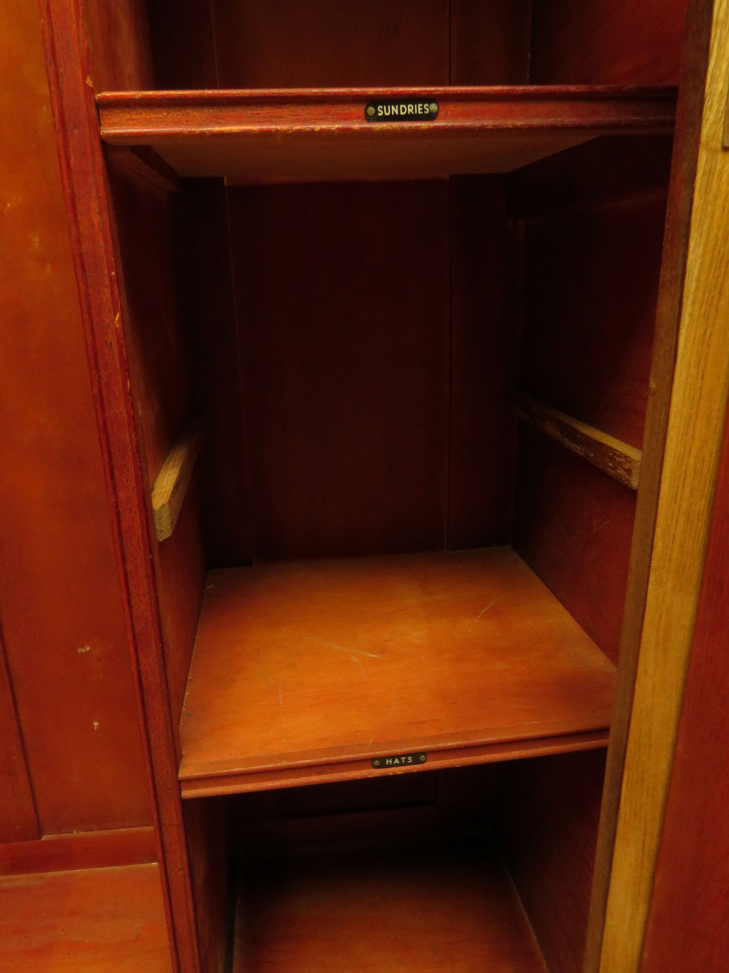 Scandi Boho Small Vintage Oak Wardrobe