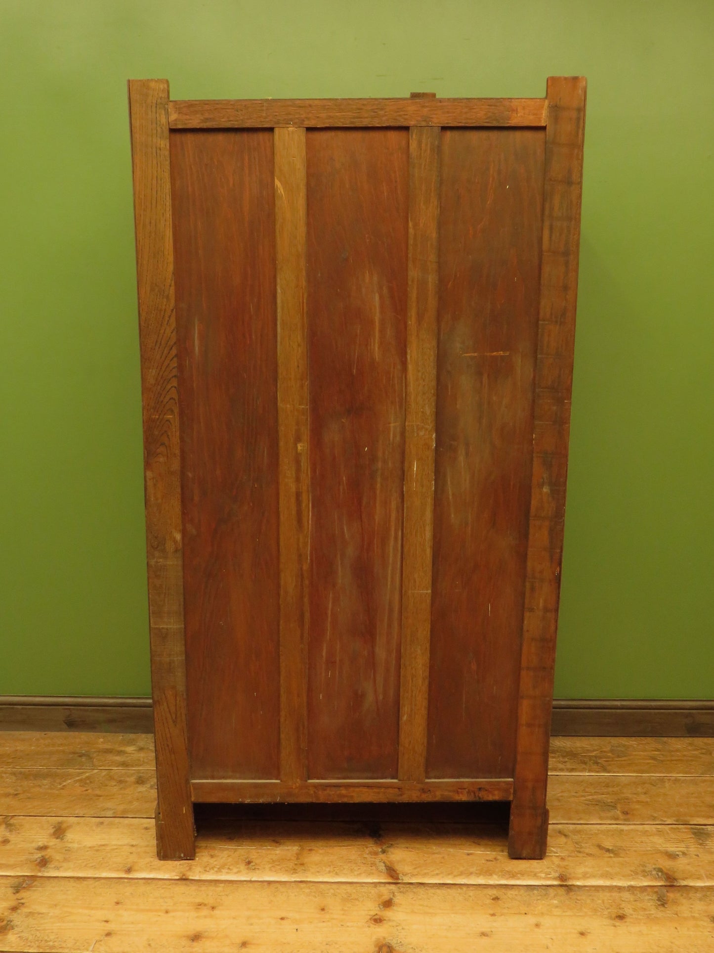Scandi Boho Small Vintage Oak Wardrobe