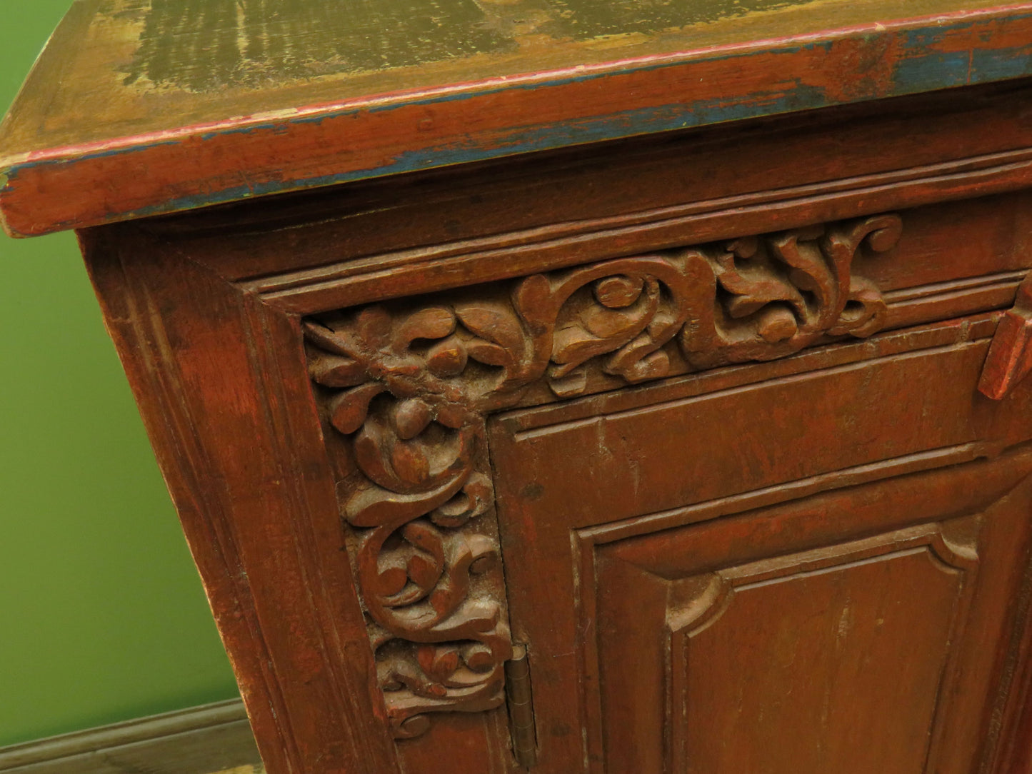 Antique Indian Larder Cupboard with carvings