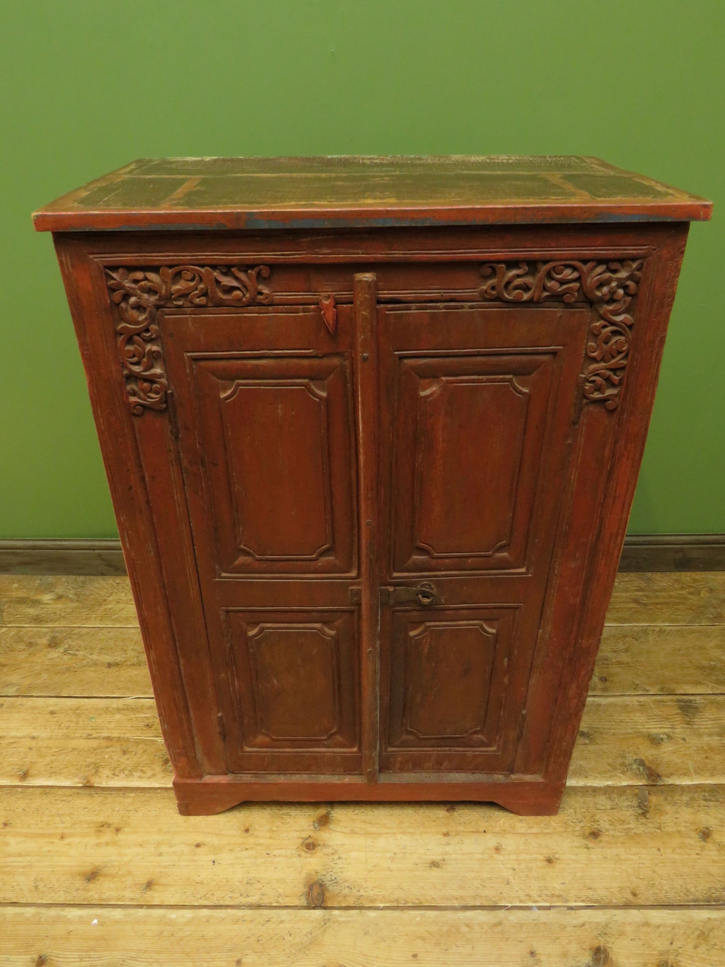 Antique Indian Larder Cupboard with carvings