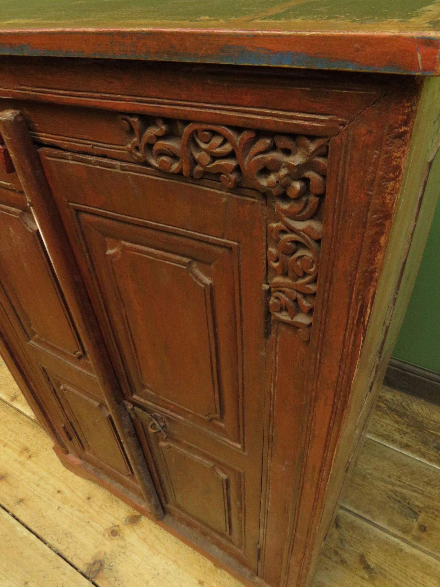 Antique Indian Larder Cupboard with carvings